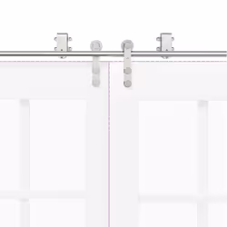 vidaXL Sliding Door Hardware Kit 183 cm Stainless Steel Silver - 183 cm/ 8 pcs - Additional view 9
