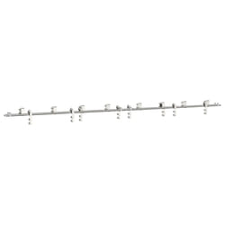 vidaXL Sliding Door Hardware Kit 200 cm Stainless Steel Silver - 8 pcs