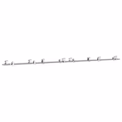 vidaXL Sliding Door Hardware Kit 183 cm Stainless Steel Silver - 183 cm/ 8 pcs