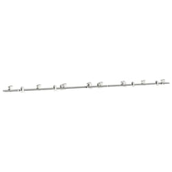 vidaXL Sliding Door Hardware Kit 183 cm Stainless Steel Silver - 200 cm/ 8 pcs