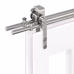 vidaXL Sliding Door Hardware Kit 183 cm Stainless Steel Silver - 183 cm/ 8 pcs - Additional view 10