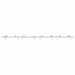 vidaXL Sliding Door Hardware Kit 183 cm Stainless Steel Silver - 183 cm/ 8 pcs - Additional view 4