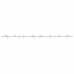 vidaXL Sliding Door Hardware Kit 183 cm Stainless Steel Silver - 200 cm/ 8 pcs - Additional view 4