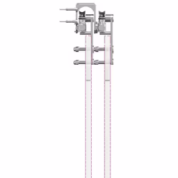 vidaXL Sliding Door Hardware Kit 183 cm Stainless Steel Silver - 200 cm/ 8 pcs - Additional view 8