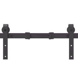 vidaXL Sliding Door Hardware Kit 427 cm Steel Black sliding door hardware - Additional view 10