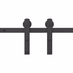 vidaXL Sliding Door Hardware Kit 200 cm Steel Black sliding door hardware - 152.5 cm - Additional view 10