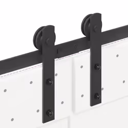 vidaXL Sliding Door Hardware Kit 200 cm Steel Black sliding door hardware - 152.5 cm - Additional view 9
