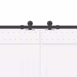 vidaXL Sliding Door Hardware Kit 305 cm Steel Black sliding door hardware - Additional view 7