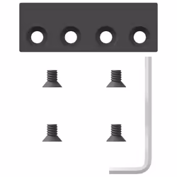 vidaXL Sliding Door Hardware Kit 200 cm Steel Black sliding door hardware - 183 cm - Additional view 6