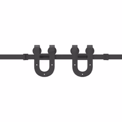 vidaXL Sliding Door Hardware Kit 200 cm Steel Black sliding door hardware - 200 cm - Additional view 10
