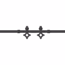 vidaXL Sliding Door Hardware Kit 213,5 cm Steel Black sliding door hardware - 152.5 cm - Additional view 10