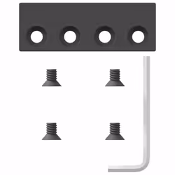 vidaXL Sliding Door Hardware Kit 213,5 cm Steel Black sliding door hardware - 213.5 cm - Additional view 4