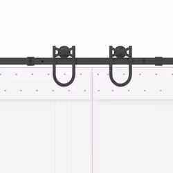 vidaXL Sliding Door Hardware Kit 200 cm Steel Black sliding door hardware - 183 cm - Additional view 9