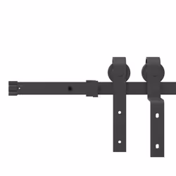 vidaXL Sliding Door Hardware Kit Steel Black sliding door hardware - 200 cm - Additional view 10