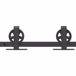 vidaXL Sliding Door Hardware Kit 200 cm Steel Black sliding door hardware - 183 cm - Additional view 10