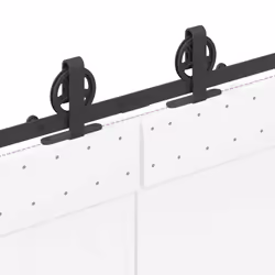 vidaXL Sliding Door Hardware Kit 200 cm Steel Black sliding door hardware - 200 cm - Additional view 8