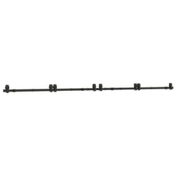 vidaXL Sliding Door Hardware Kit 200 cm Steel Black sliding door hardware - 183 cm