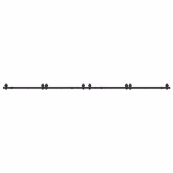vidaXL Sliding Door Hardware Kit 200 cm Steel Black sliding door hardware - 200 cm - Additional view 4