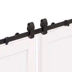 vidaXL Sliding Door Hardware Kit 200 cm Steel Black sliding door hardware - 200 cm - Additional view 9