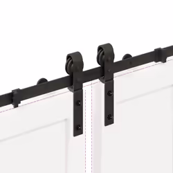 vidaXL Sliding Door Hardware Kit 200 cm Steel Black sliding door hardware - 183 cm - Additional view 9