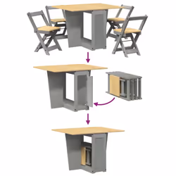 VidaXL 3295718 kitchen/dining room furniture set Rectangular - Additional view 5