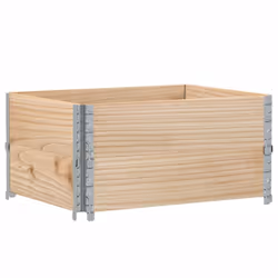 vidaXL Pallet Collars Garden Raised Bed Vegetable Planter Box Solid Wood Pine - natural, 80 x 60 cm/ 2 pcs - Additional view 4