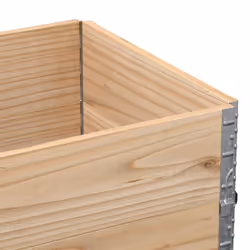 vidaXL Pallet Collars Garden Raised Bed Vegetable Planter Box Solid Wood Pine - natural, 80 x 60 cm/ 2 pcs - Additional view 6