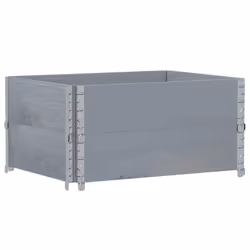 vidaXL Pallet Collars Garden Raised Bed Vegetable Planter Box Solid Wood Pine - grey, 80 x 60 cm/ 2 pcs - Additional view 4