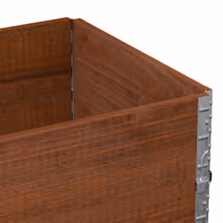 vidaXL Pallet Collars Garden Raised Bed Vegetable Planter Box Solid Wood Pine - dark brown, 80 x 60 cm/ 2 pcs - Additional view 6