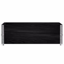 vidaXL Pallet Collars Garden Raised Bed Vegetable Planter Box Solid Wood Pine - black, 120 x 80 cm/ 2 pcs - Additional view 2