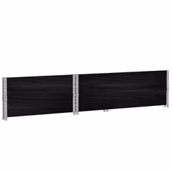 vidaXL Pallet Collars Garden Raised Bed Vegetable Planter Box Solid Wood Pine - black, 120 x 80 cm/ 2 pcs - Additional view 5
