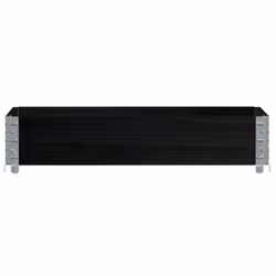vidaXL Pallet Collars Garden Raised Bed Vegetable Planter Box Solid Wood Pine - black, 100 x 50 cm/ 1 pcs - Additional view 2