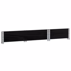 vidaXL Pallet Collars Garden Raised Bed Vegetable Planter Box Solid Wood Pine - black, 100 x 50 cm/ 1 pcs - Additional view 5