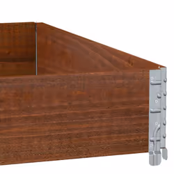 vidaXL Pallet Collars Garden Raised Bed Vegetable Planter Box Solid Wood Pine - dark brown, 100 x 100 cm/ 1 pcs - Additional view 6