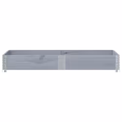 vidaXL Pallet Collars Garden Raised Bed Vegetable Planter Box Solid Wood Pine - grey, 150 x 50 cm/ 1 pcs - Additional view 2
