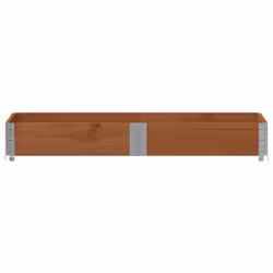 vidaXL Pallet Collars Garden Raised Bed Vegetable Planter Box Solid Wood Pine - dark brown, 150 x 50 cm/ 1 pcs - Additional view 2