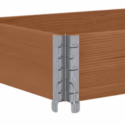 vidaXL Pallet Collars Garden Raised Bed Vegetable Planter Box Solid Wood Pine - dark brown, 150 x 50 cm/ 1 pcs - Additional view 4