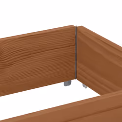 vidaXL Pallet Collars Garden Raised Bed Vegetable Planter Box Solid Wood Pine - dark brown, 150 x 50 cm/ 1 pcs - Additional view 5
