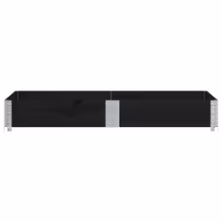 vidaXL Pallet Collars Garden Raised Bed Vegetable Planter Box Solid Wood Pine - black, 150 x 100 cm/ 1 pcs - Additional view 2