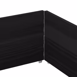 vidaXL Pallet Collars Garden Raised Bed Vegetable Planter Box Solid Wood Pine - black, 150 x 100 cm/ 2 pcs - Additional view 4