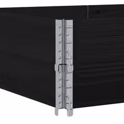 vidaXL Pallet Collars Garden Raised Bed Vegetable Planter Box Solid Wood Pine - black, 150 x 100 cm/ 2 pcs - Additional view 5