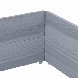 vidaXL Pallet Collars Garden Raised Bed Vegetable Planter Box Solid Wood Pine - grey, 150 x 100 cm/ 2 pcs - Additional view 4