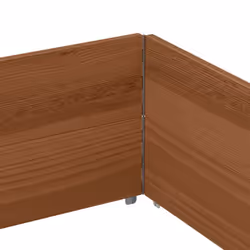 vidaXL Pallet Collars Garden Raised Bed Vegetable Planter Box Solid Wood Pine - dark brown, 150 x 100 cm/ 2 pcs - Additional view 4
