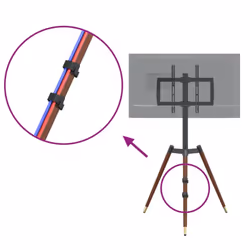 vidaXL TV Tripod Stand for 37-65 Inch Screen Max VESA TV Monitor Stand 40 kg - Additional view 7