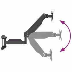 vidaXL Monitor Wall Mount for Max 27 Inch Screen Gas Spring Wall Bracket 10 kg - Additional view 6