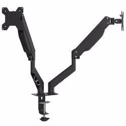 vidaXL Dual Monitor Arm for Max 27 Inch Screen Gas Spring Monitor Stand 20 kg