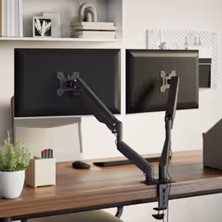vidaXL Dual Monitor Arm for Max 27 Inch Screen Gas Spring Monitor Stand 20 kg