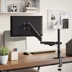 vidaXL Single Monitor Arm for Max 27 Inch Screen Gas Spring Monitor Stand 10 kg