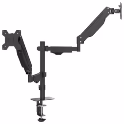 vidaXL Dual Monitor Arm for Max 27 Inch Screen Gas Spring Monitor Stand 20 kg
