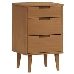 VidaXL 4013409 nightstand/bedside table Brown